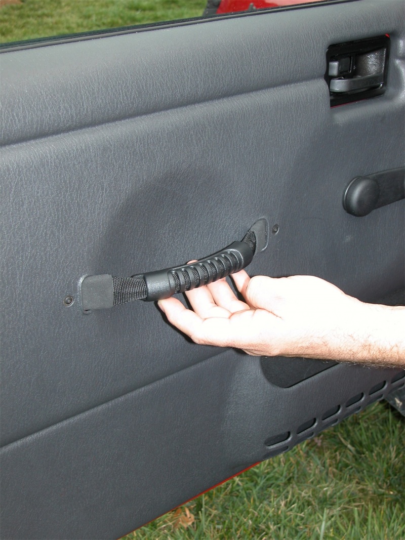 Jeep Wrangler Door Pull Straps - Rugged Ridge - Black - `97-`06